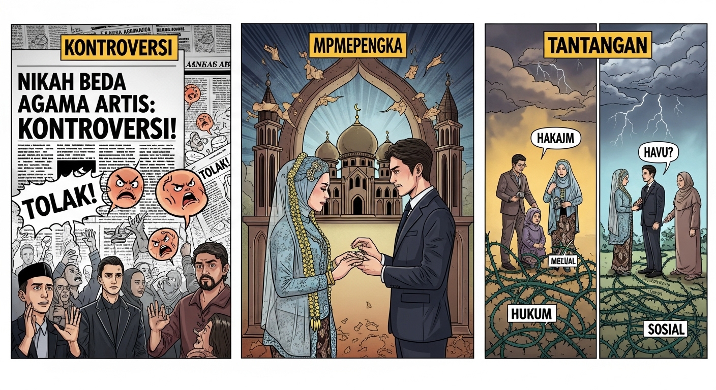 Pernikahan Beda Agama Artis: Kontroversi, Prosesi, dan Tantangan yang Dihadapi